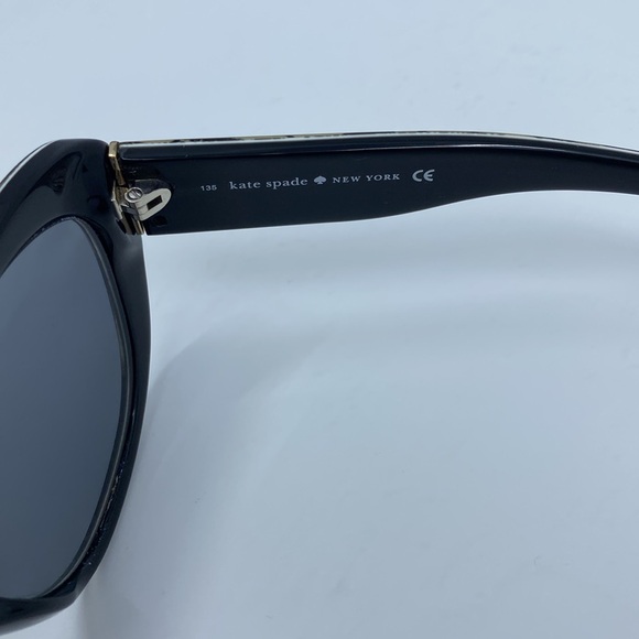 Kate Spade signature cat eye look black and white flower sunglasses frame - Picture 3 of 6